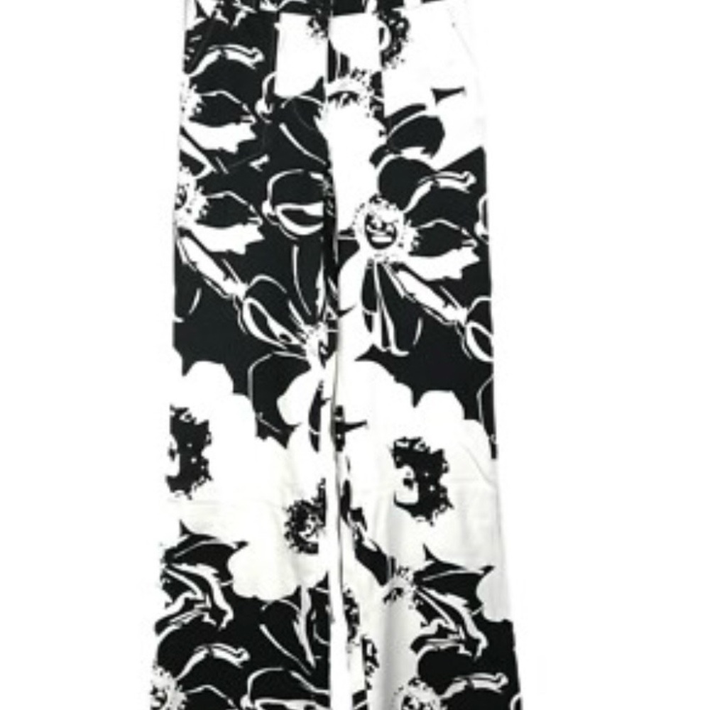 LuLaRoe Black and White Wide Leg Pants - Picture 3 of 4